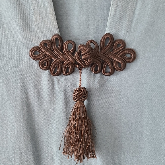 SALE!! Soft Surroundings Mandarin Collar Top - Picture 2 of 7